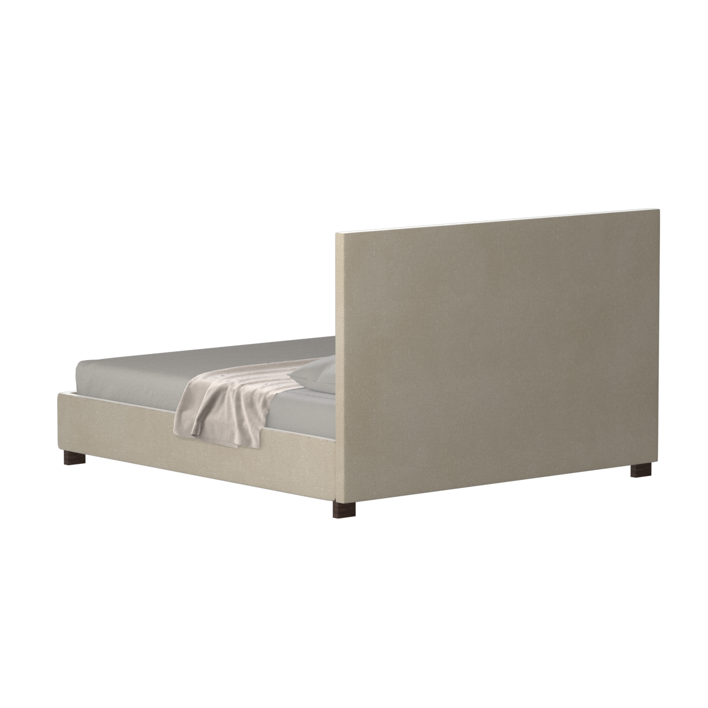 Ava High Headboard Bed in Luxe Fabric