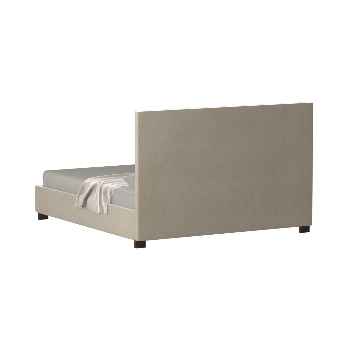 Ava High Headboard Bed in Luxe Fabric