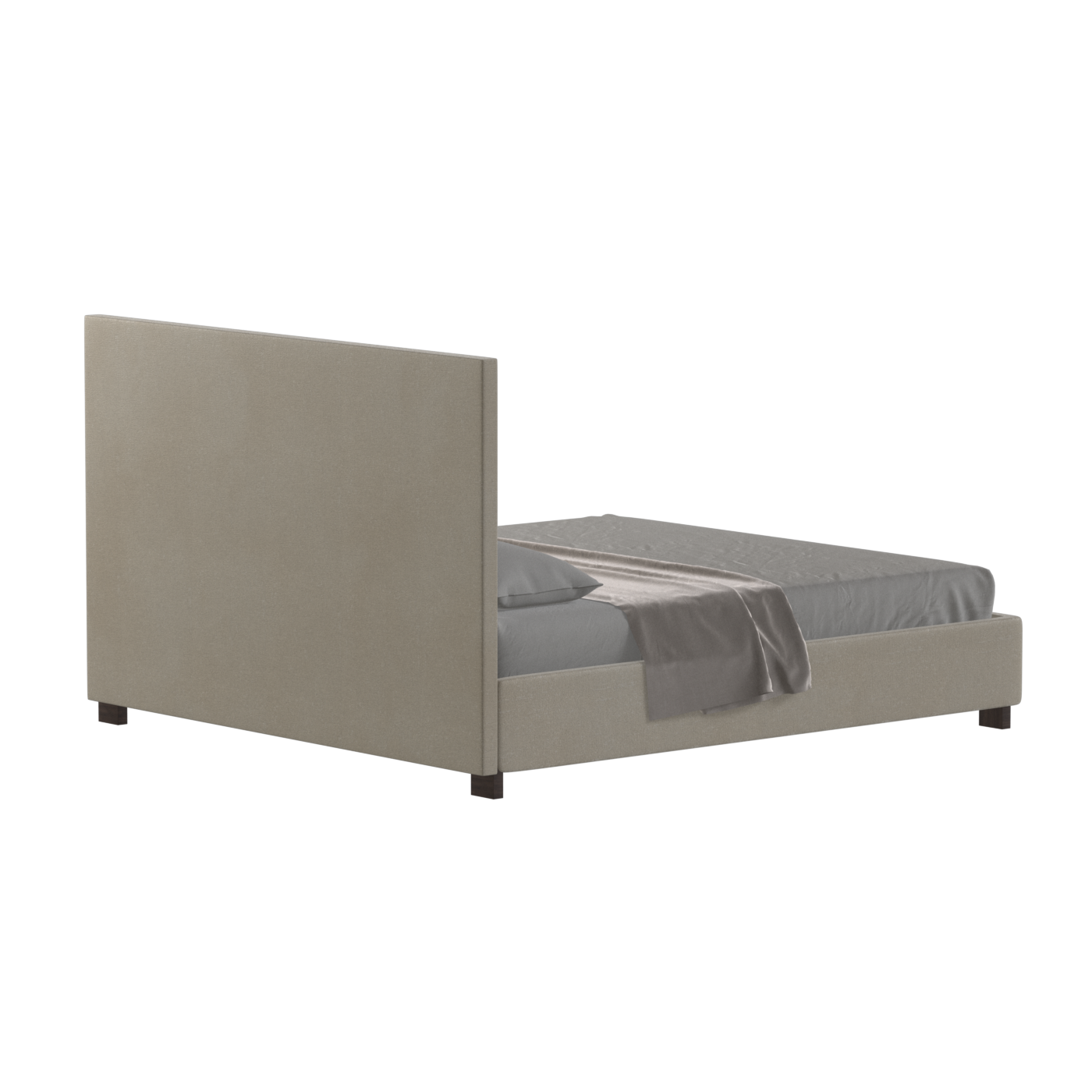 Ava High Headboard Bed in Luxe Fabric
