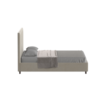 Ava High Headboard Bed in Luxe Fabric