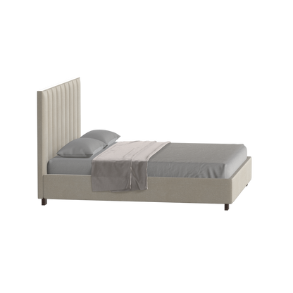Ava High Headboard Bed in Luxe Fabric