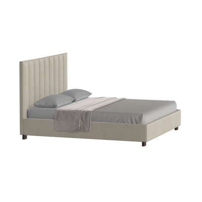 Ava High Headboard Bed in Luxe Fabric