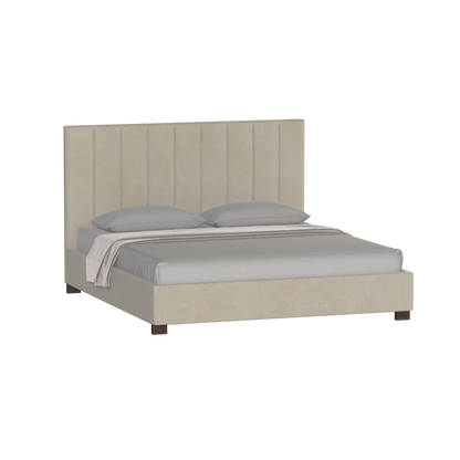 Ava High Headboard Bed in Luxe Fabric