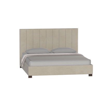 Ava High Headboard Bed in Luxe Fabric