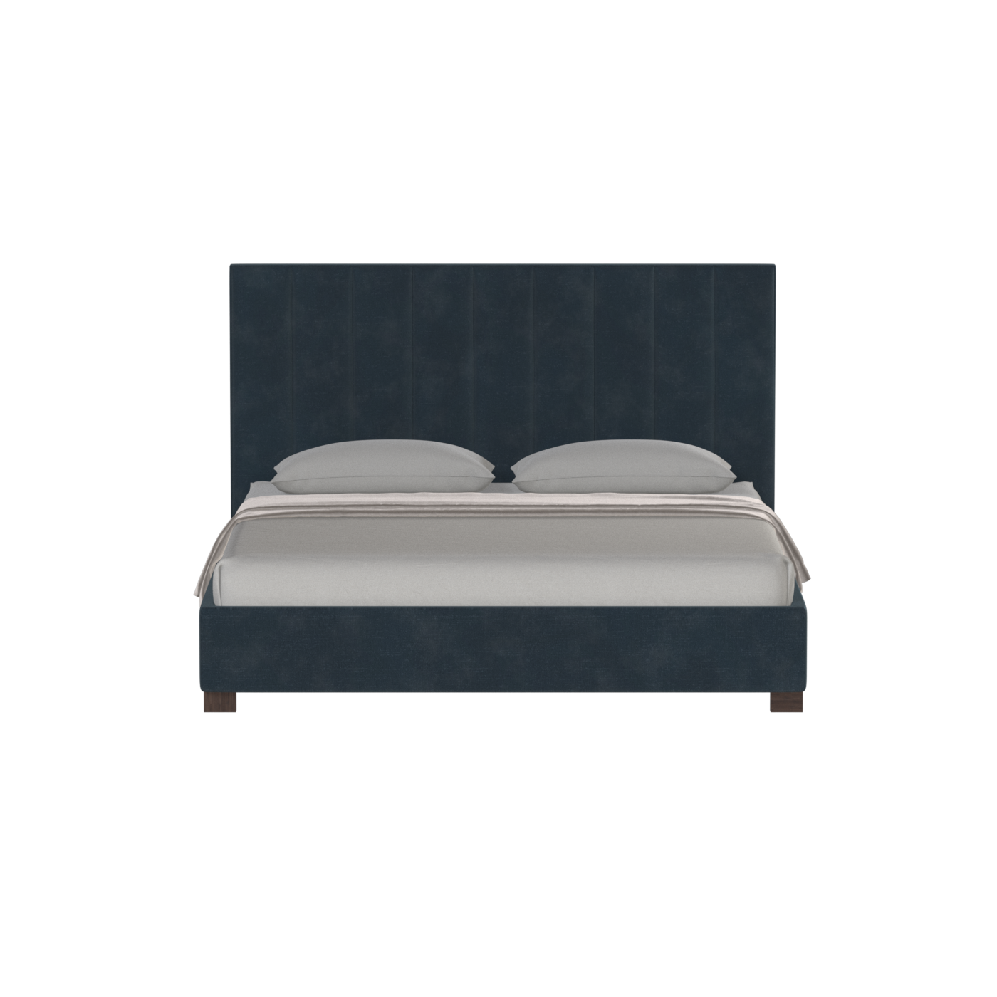 Ava High Headboard Bed in Luxe Fabric