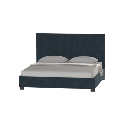 Ava High Headboard Bed in Luxe Fabric