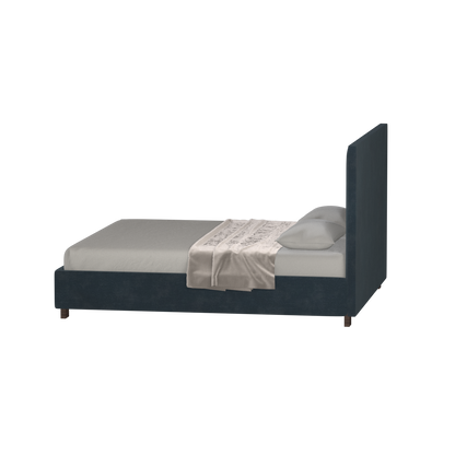 Ava High Headboard Bed in Luxe Fabric