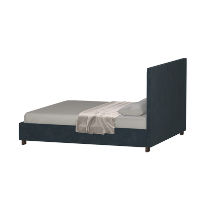 Ava High Headboard Bed in Luxe Fabric