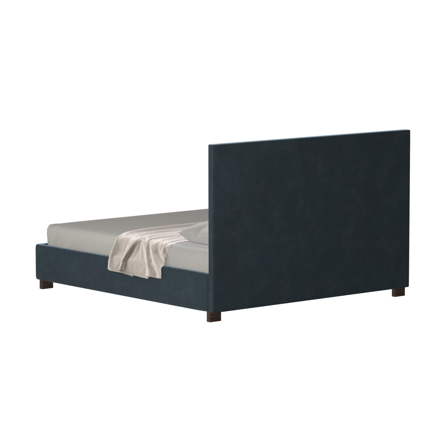Ava High Headboard Bed in Luxe Fabric