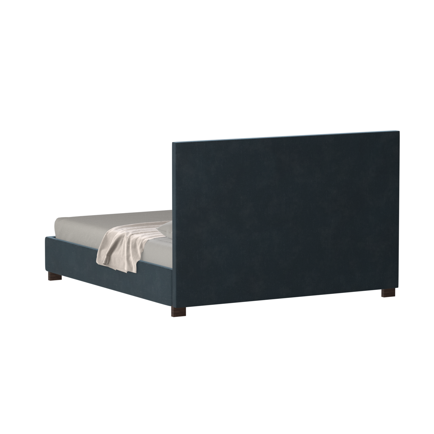 Ava High Headboard Bed in Luxe Fabric