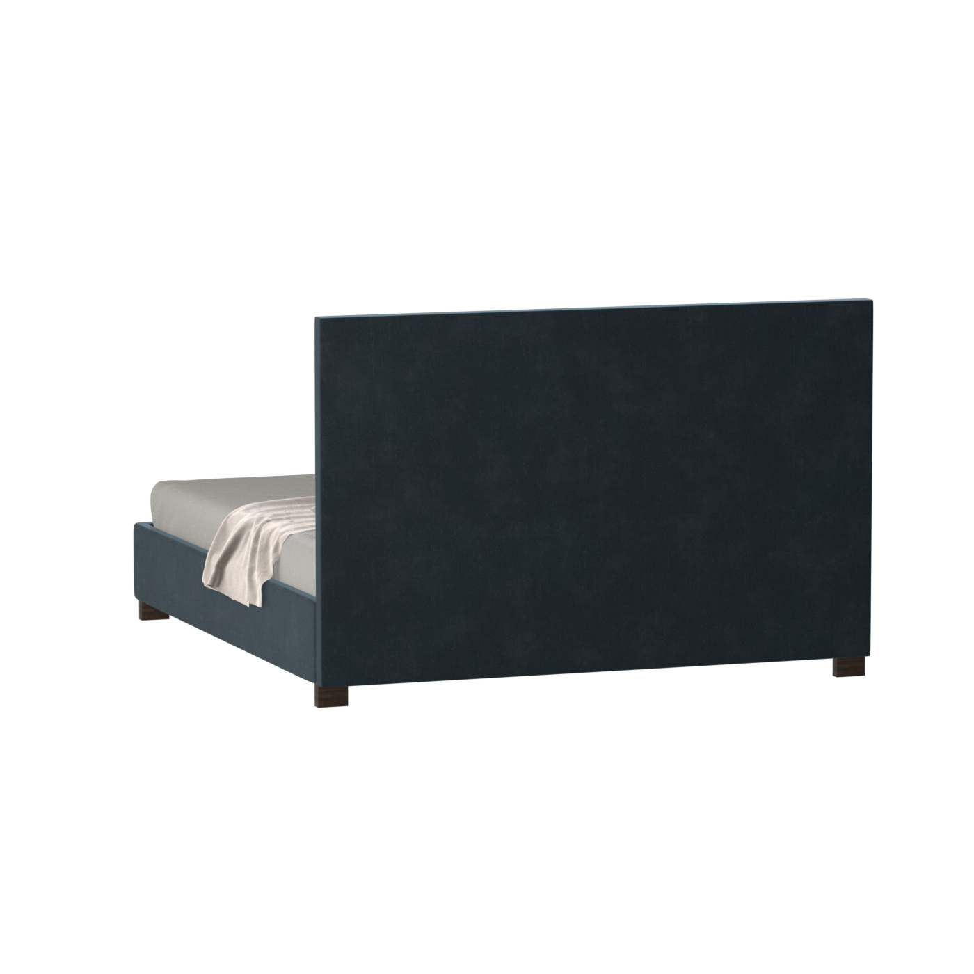 Ava High Headboard Bed in Luxe Fabric