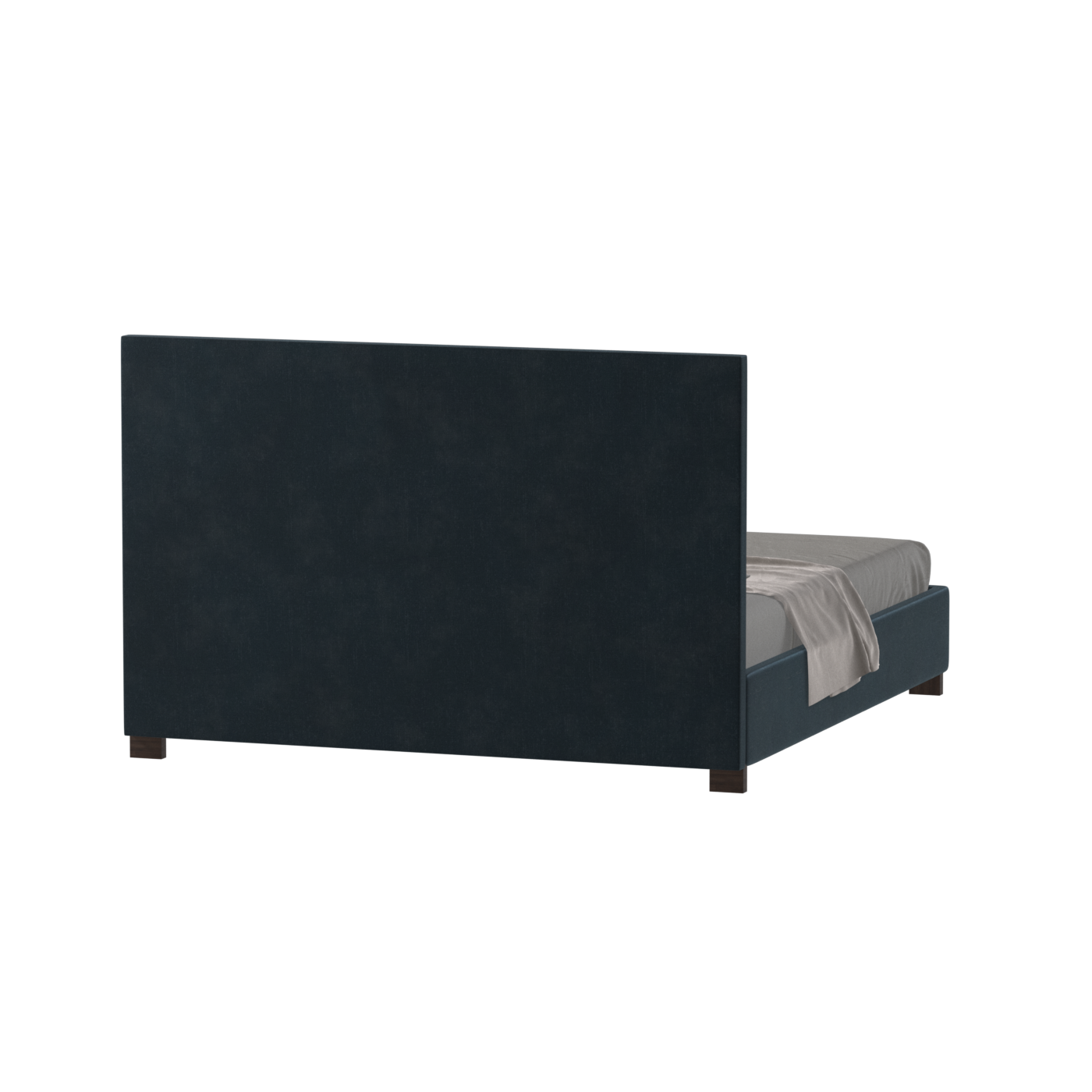 Ava High Headboard Bed in Luxe Fabric
