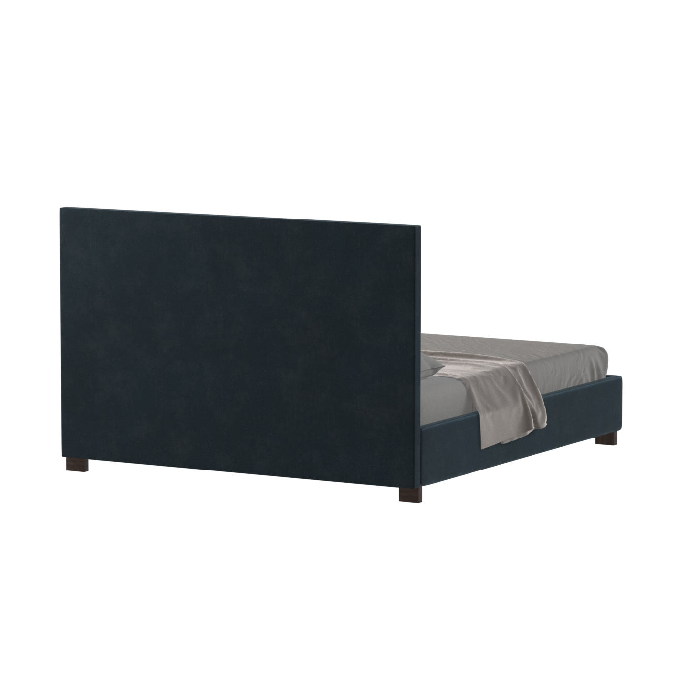 Ava High Headboard Bed in Luxe Fabric