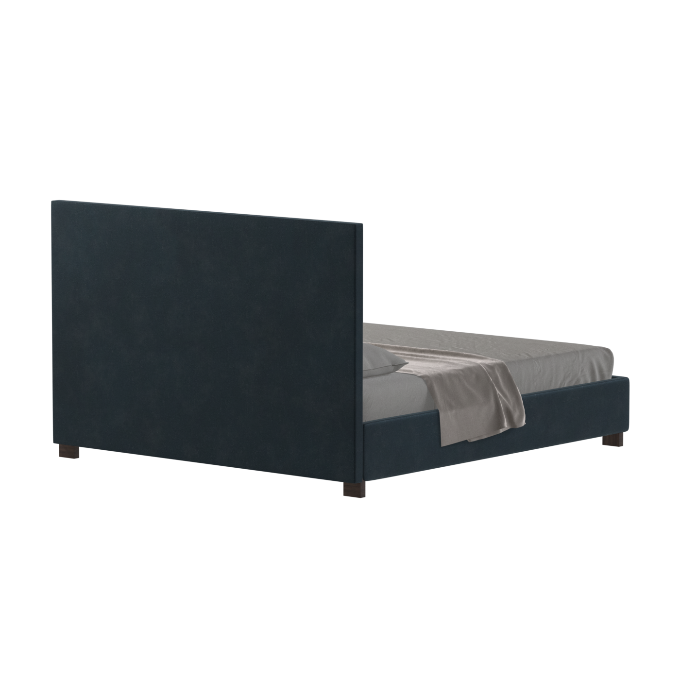 Ava High Headboard Bed in Luxe Fabric