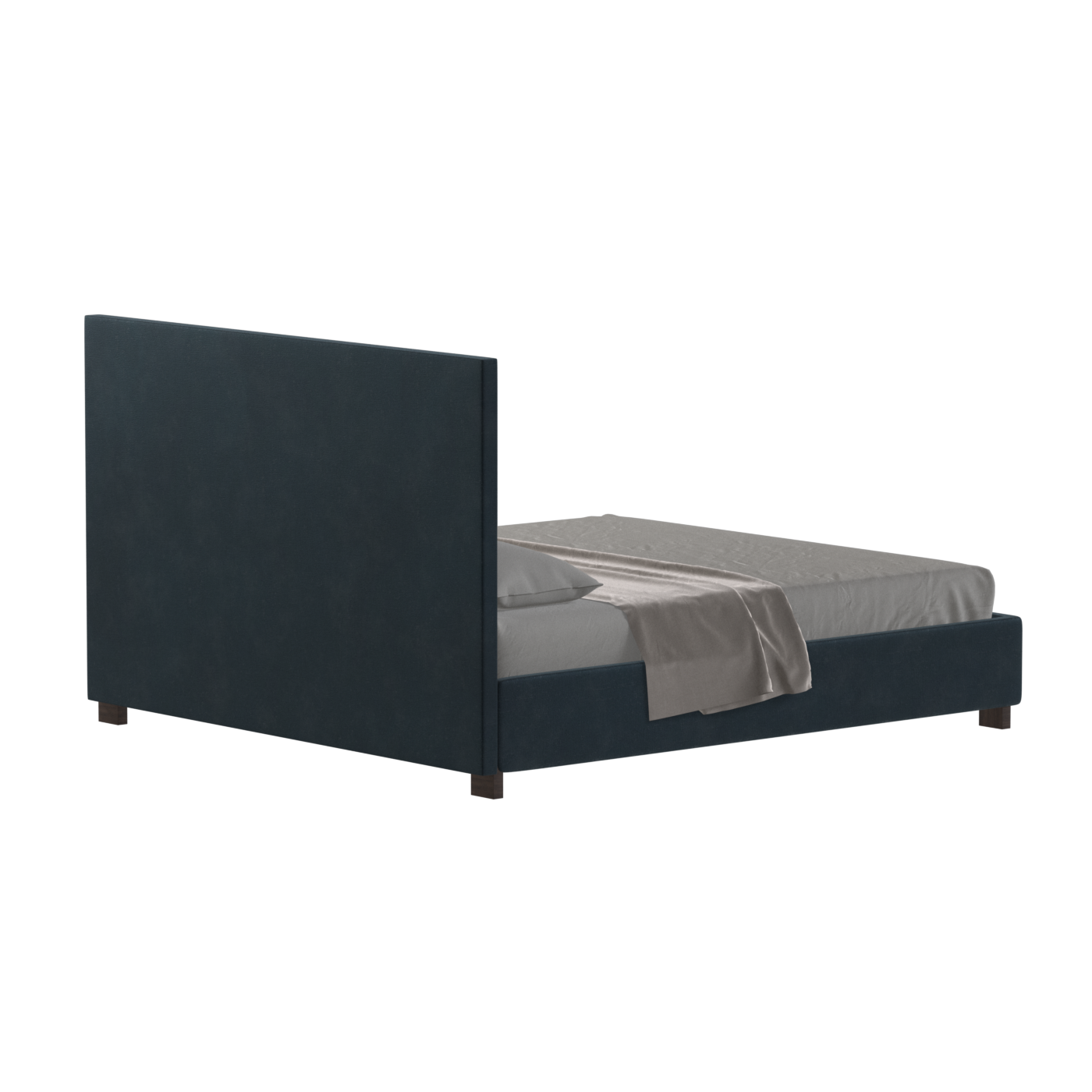 Ava High Headboard Bed in Luxe Fabric