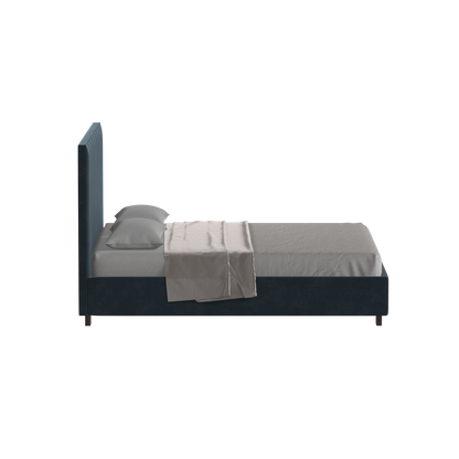 Ava High Headboard Bed in Luxe Fabric