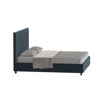 Ava High Headboard Bed in Luxe Fabric