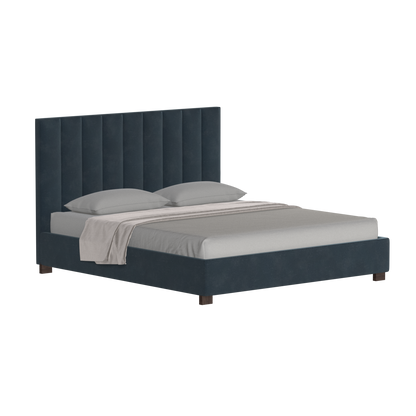 Ava High Headboard Bed in Luxe Fabric