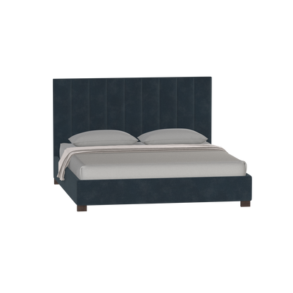 Ava High Headboard Bed in Luxe Fabric