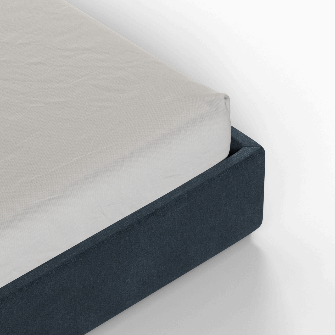 Ava High Headboard Bed in Luxe Fabric
