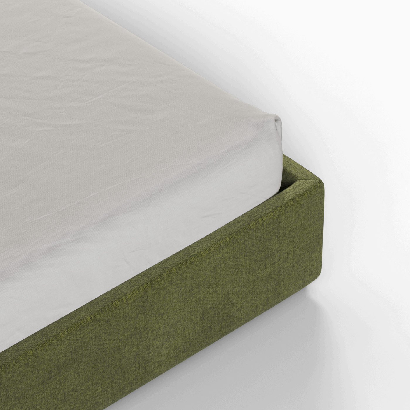 Ava High Headboard Bed in Luxe Fabric