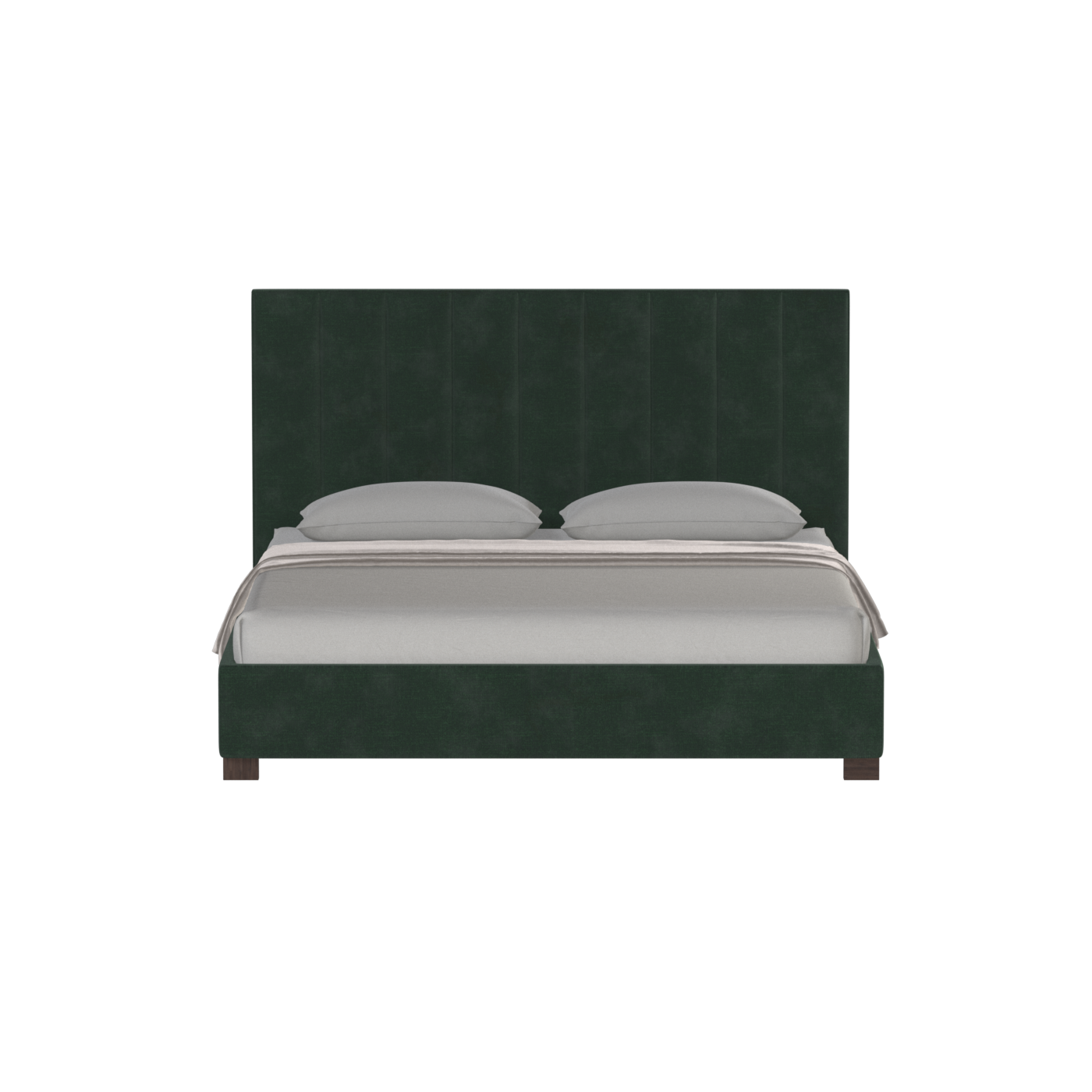 Ava High Headboard Bed in Luxe Fabric