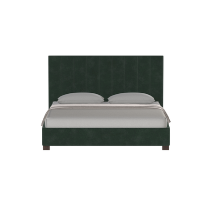 Ava High Headboard Bed in Luxe Fabric
