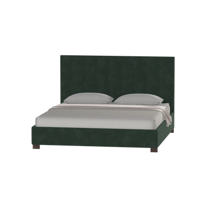 Ava High Headboard Bed in Luxe Fabric