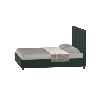 Ava High Headboard Bed in Luxe Fabric