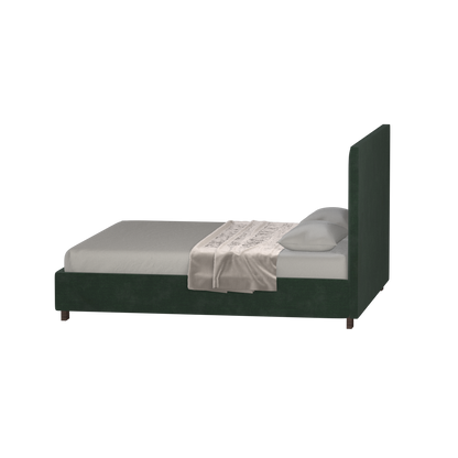 Ava High Headboard Bed in Luxe Fabric