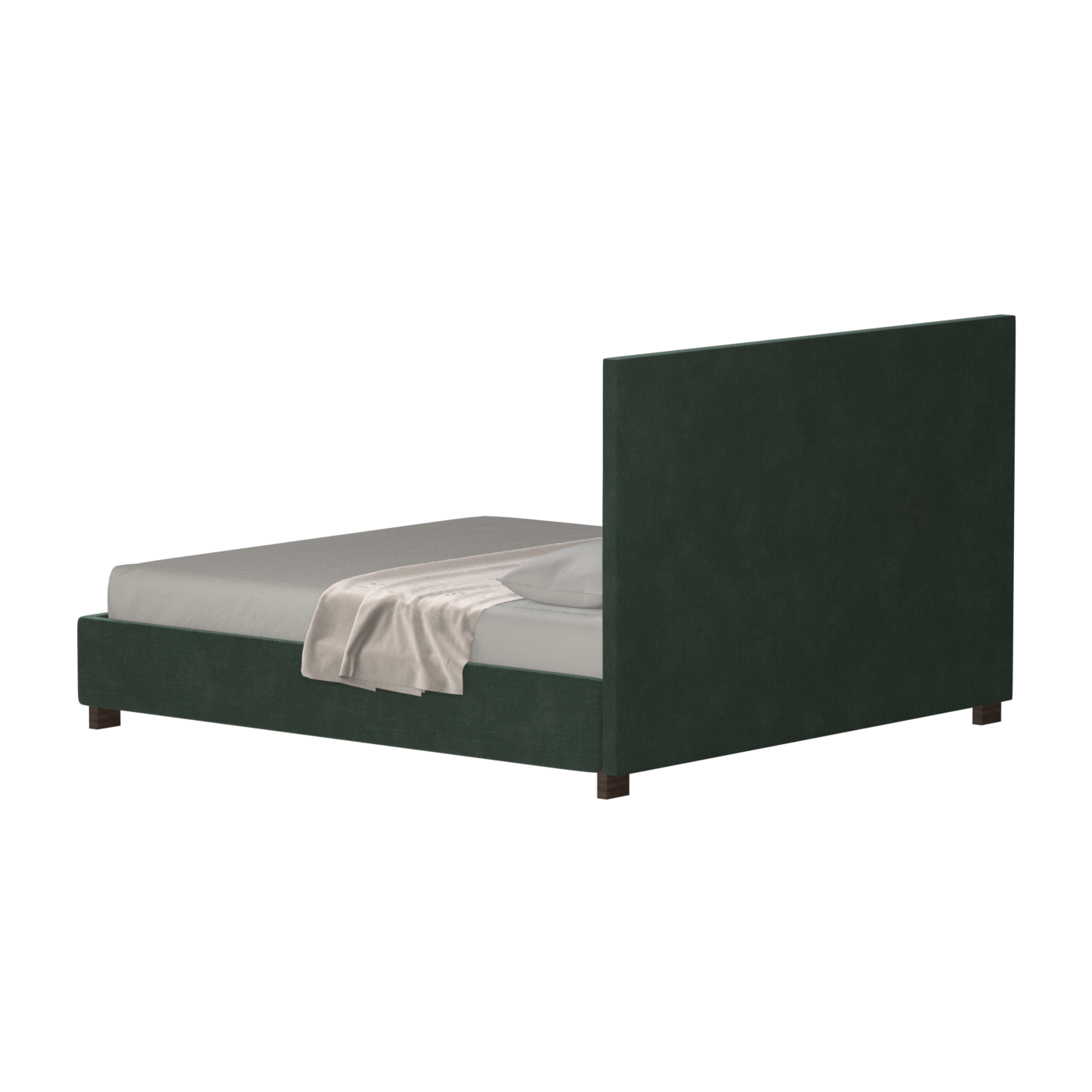 Ava High Headboard Bed in Luxe Fabric