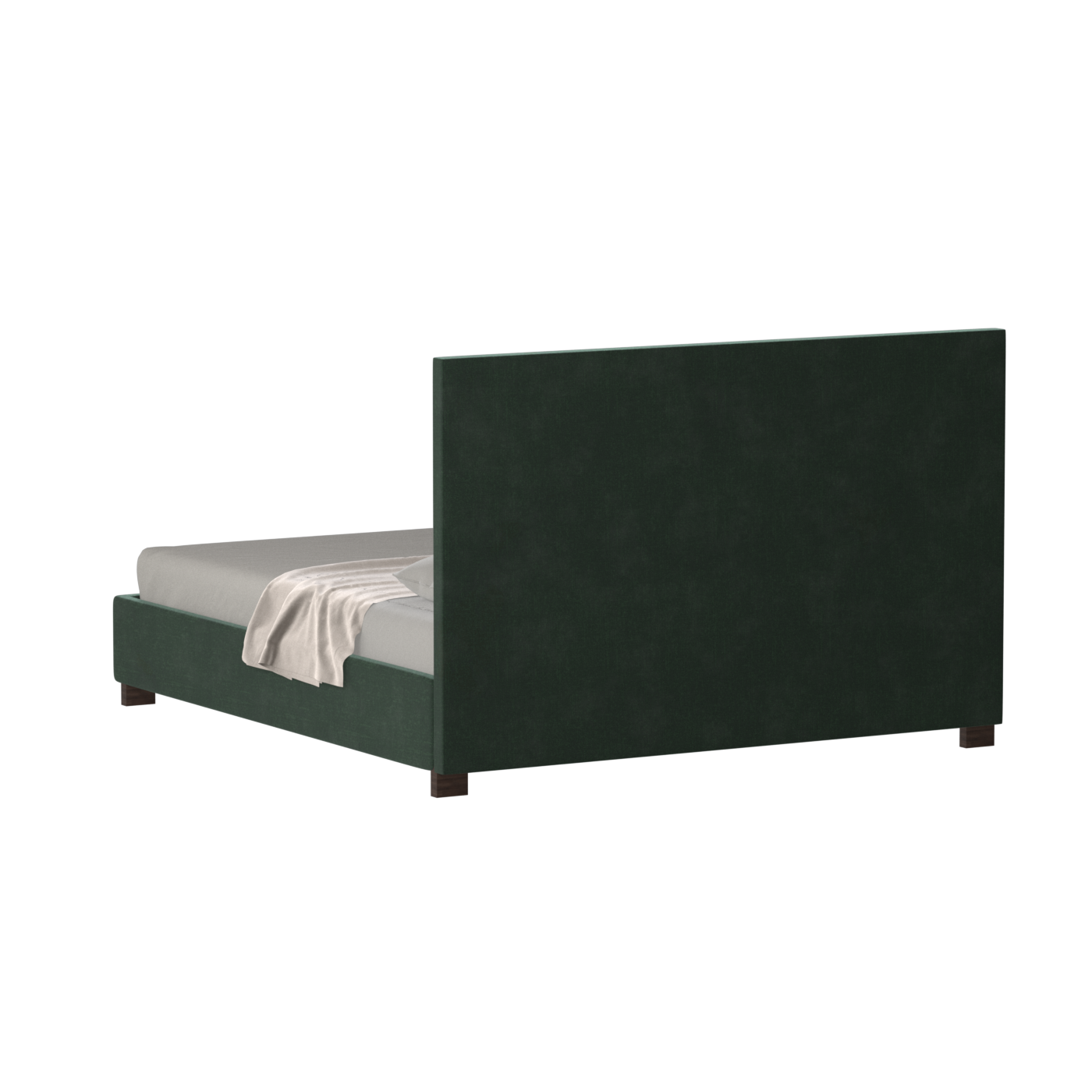 Ava High Headboard Bed in Luxe Fabric