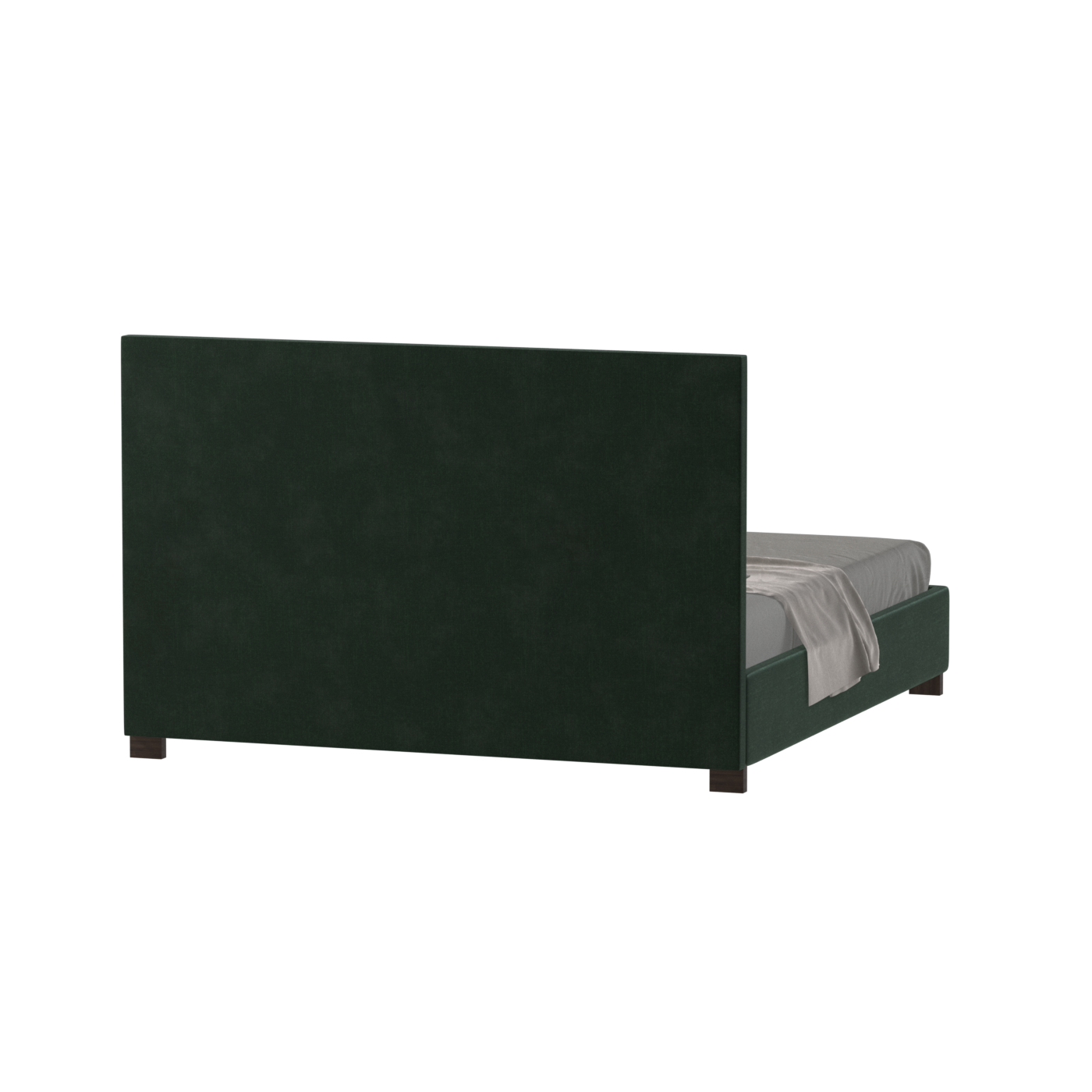 Ava High Headboard Bed in Luxe Fabric