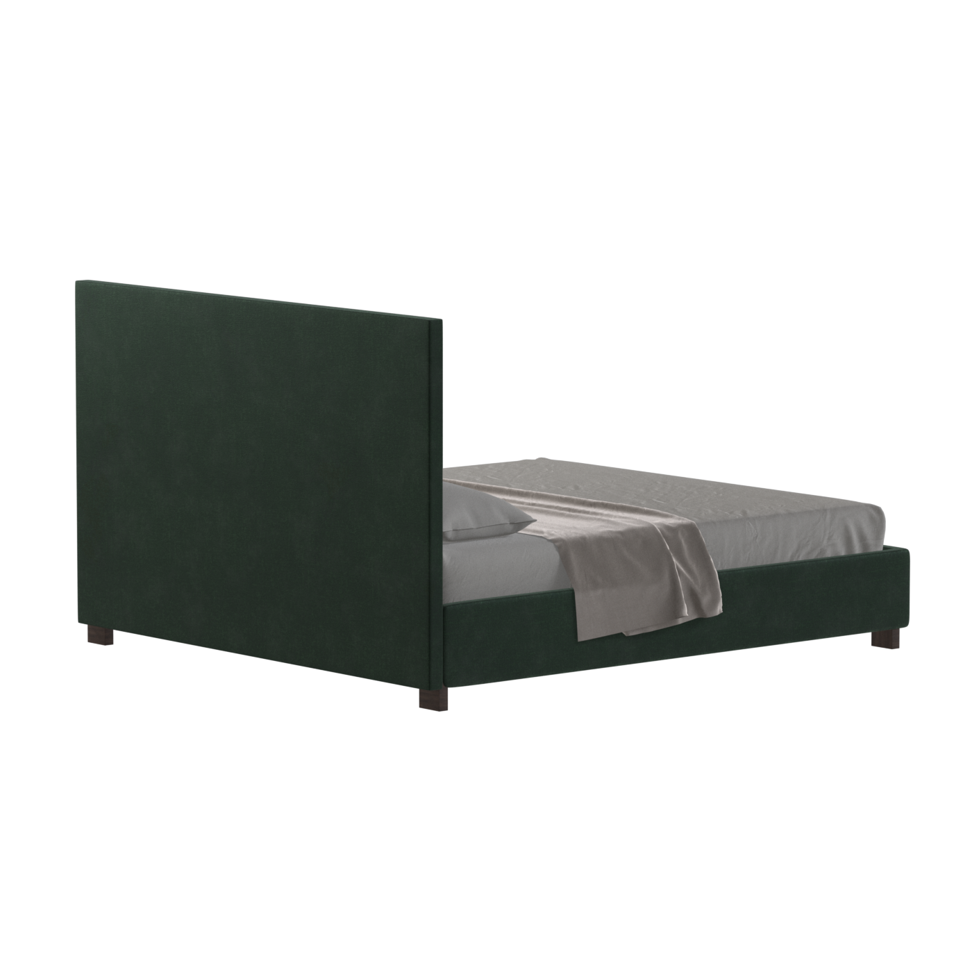 Ava High Headboard Bed in Luxe Fabric