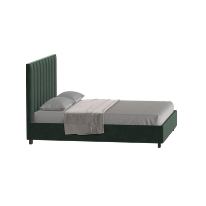 Ava High Headboard Bed in Luxe Fabric