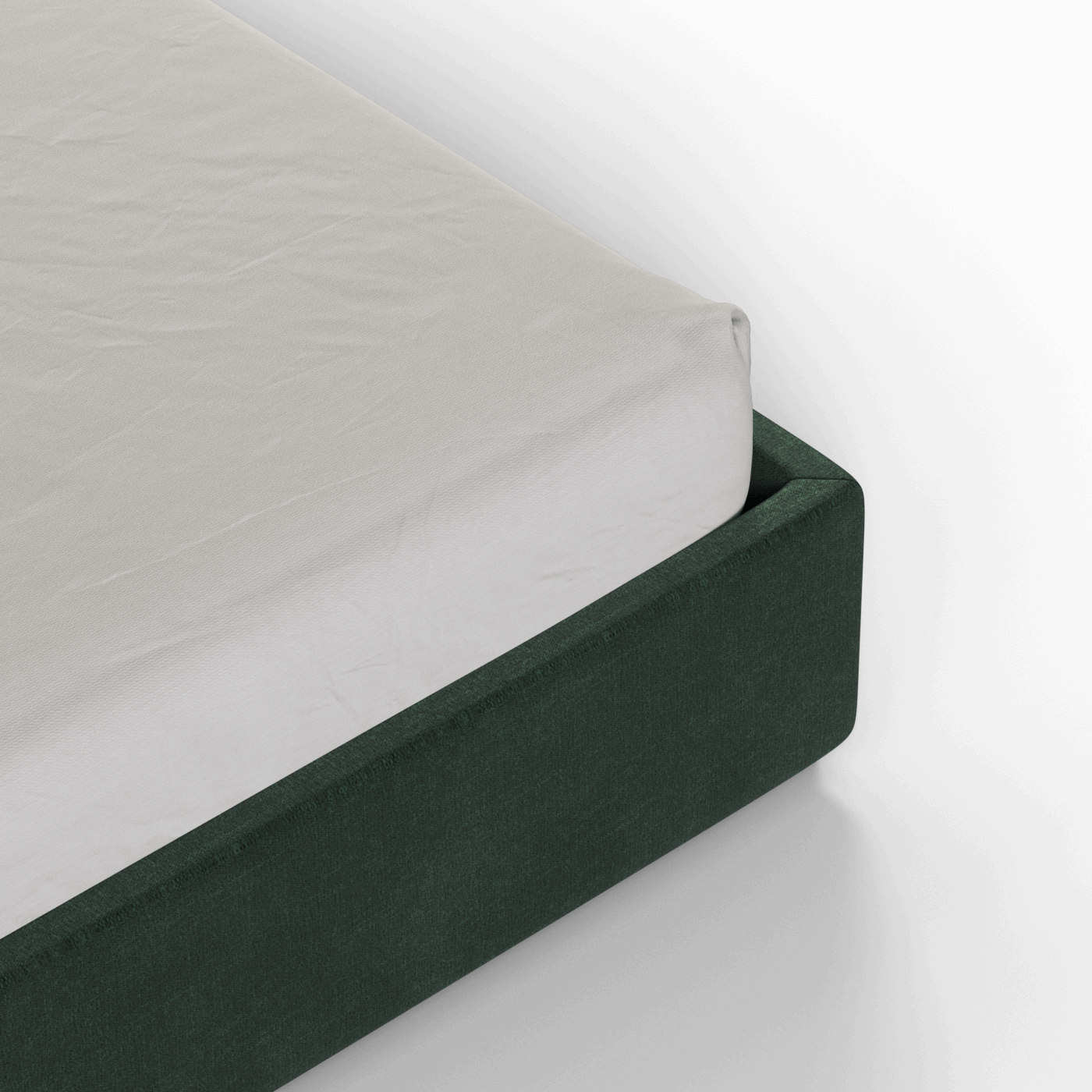 Ava High Headboard Bed in Luxe Fabric