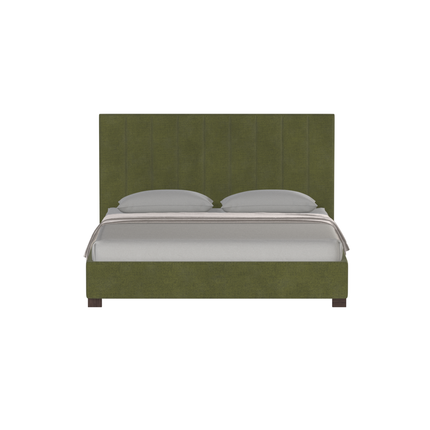 Ava High Headboard Bed in Luxe Fabric
