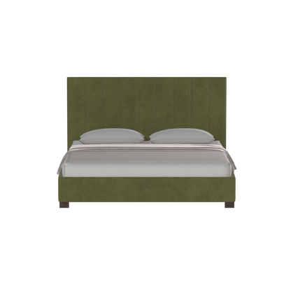 Ava High Headboard Bed in Luxe Fabric