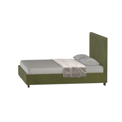 Ava High Headboard Bed in Luxe Fabric
