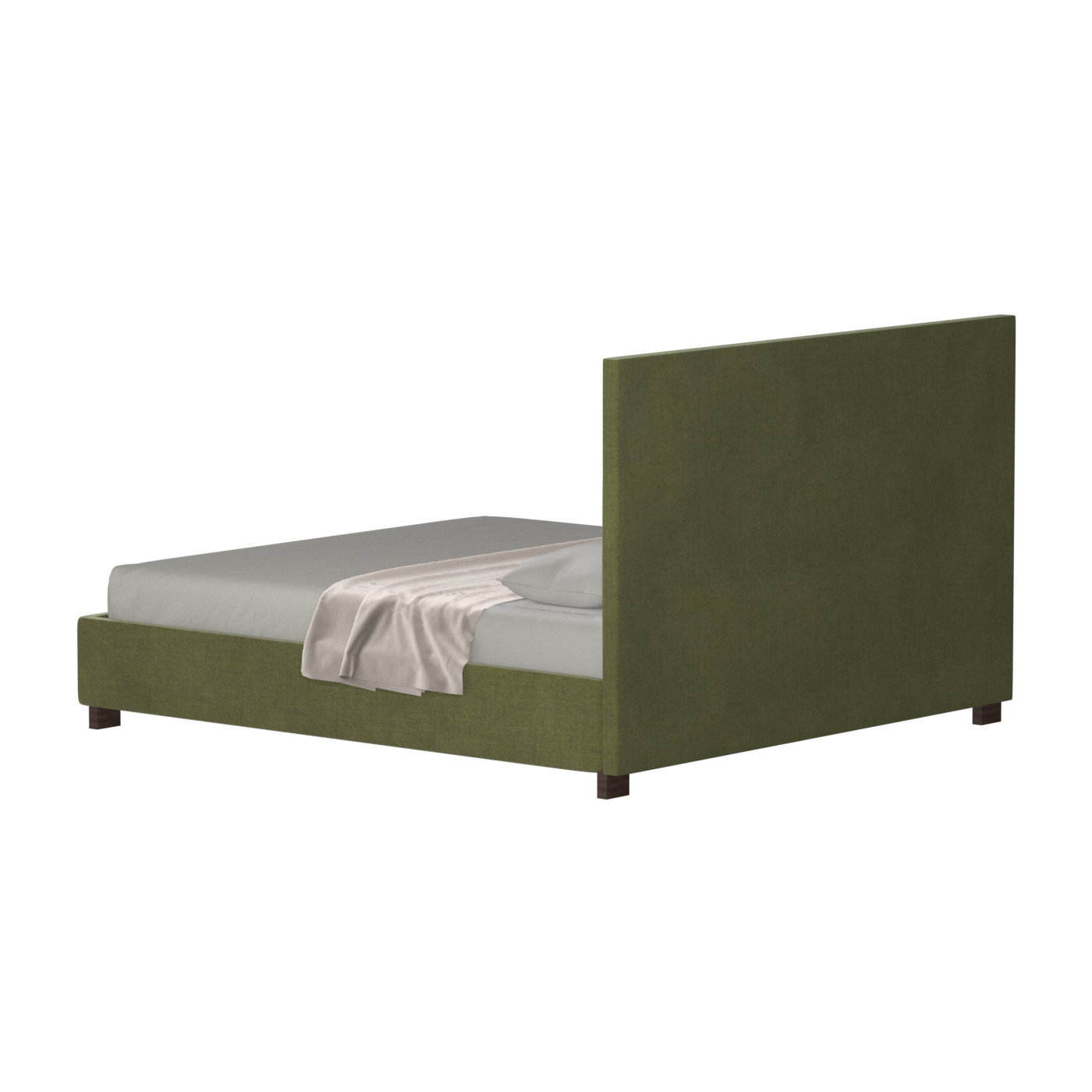 Ava High Headboard Bed in Luxe Fabric
