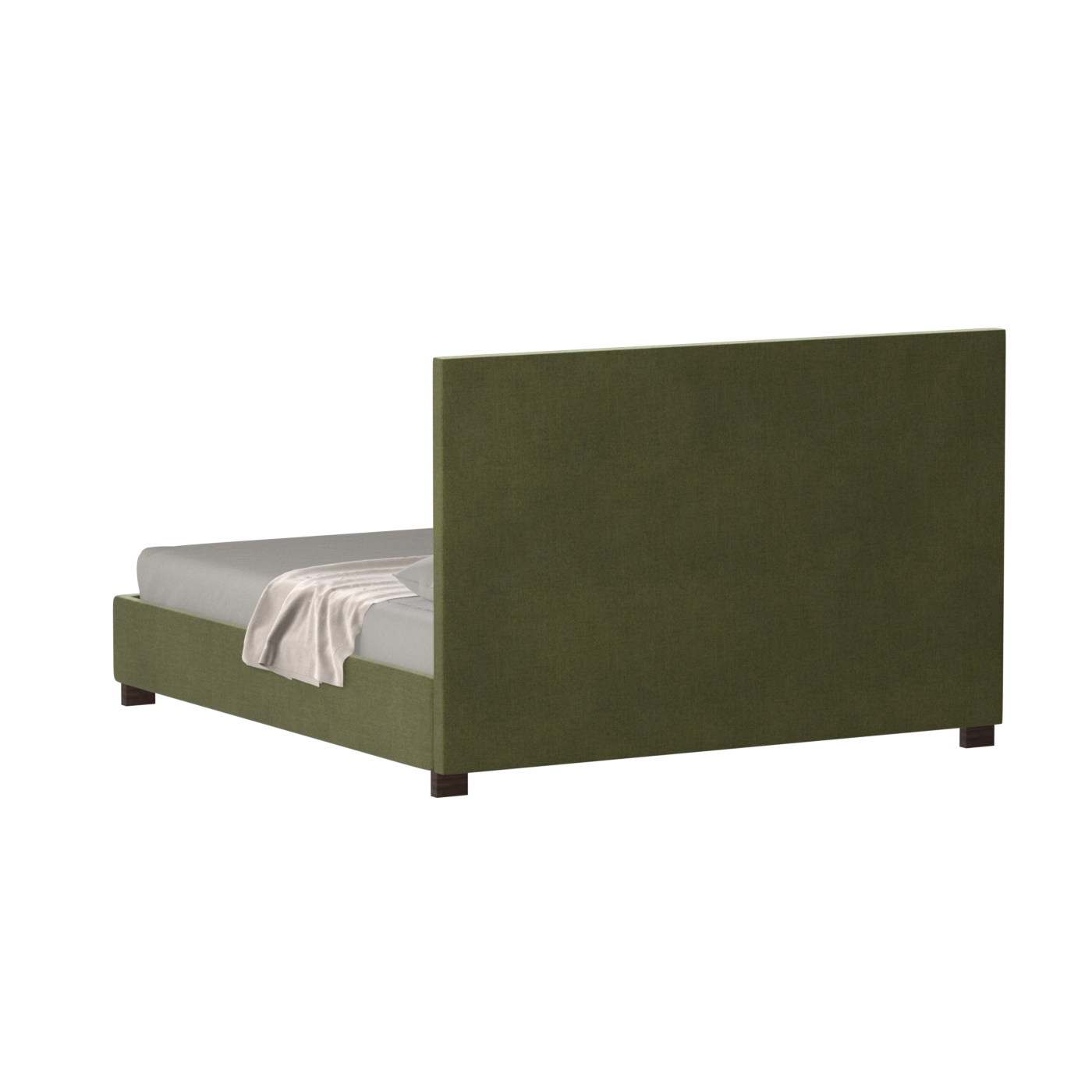 Ava High Headboard Bed in Luxe Fabric