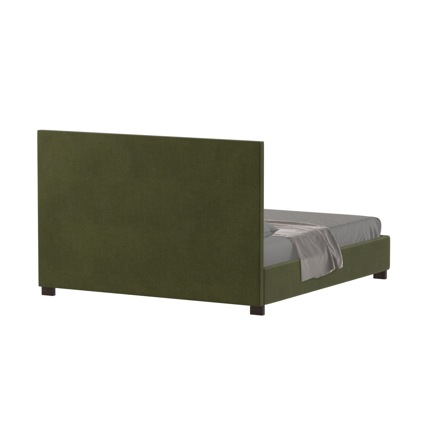 Ava High Headboard Bed in Luxe Fabric