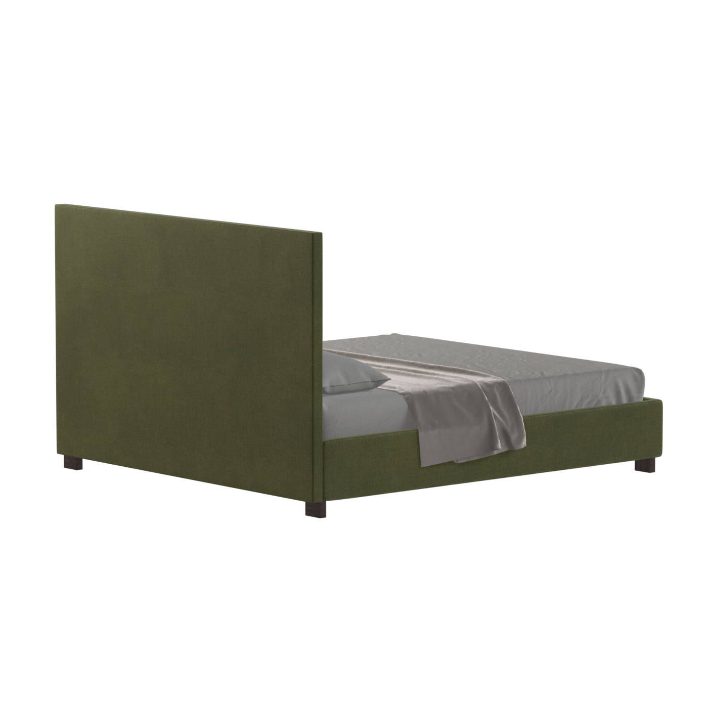 Ava High Headboard Bed in Luxe Fabric