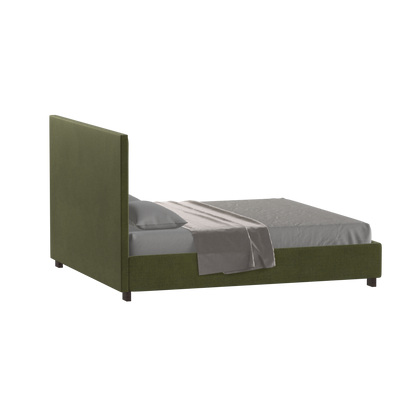 Ava High Headboard Bed in Luxe Fabric