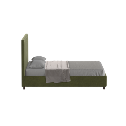 Ava High Headboard Bed in Luxe Fabric