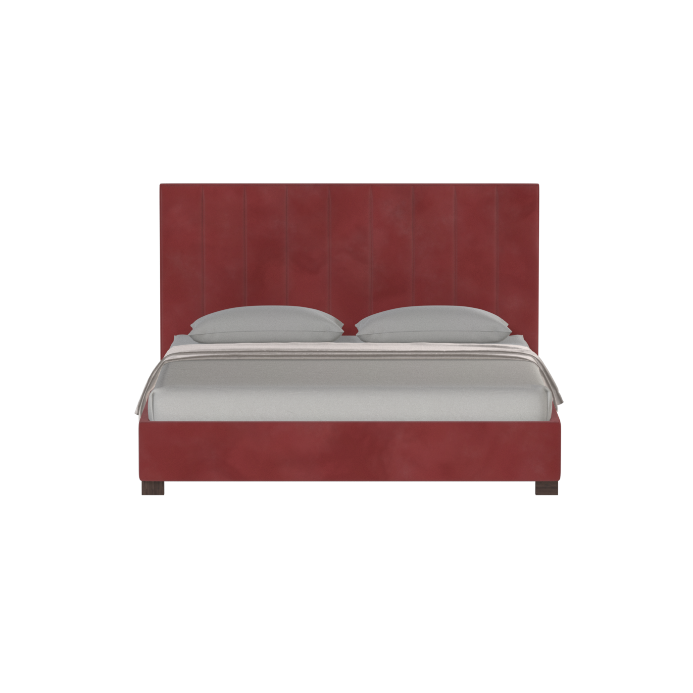 Ava High Headboard Bed in Luxe Fabric