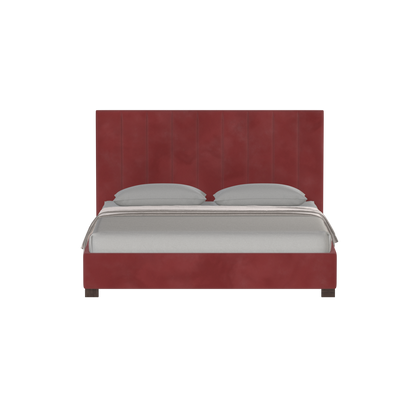 Ava High Headboard Bed in Luxe Fabric