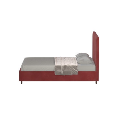 Ava High Headboard Bed in Luxe Fabric