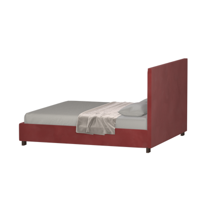 Ava High Headboard Bed in Luxe Fabric