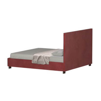 Ava High Headboard Bed in Luxe Fabric